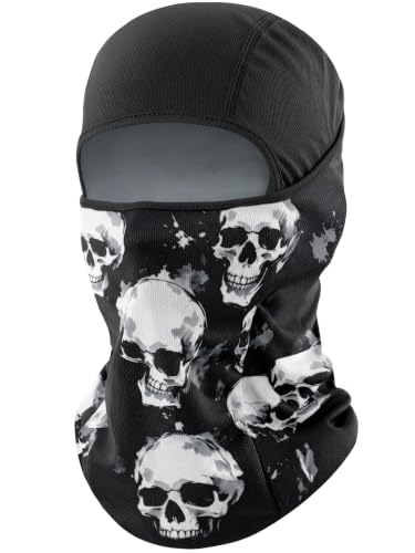 ROXUN Ski Mask Balaclava, Motorcycle Summer Cooling Breathable UV Protector - color: 117-multi Skulls