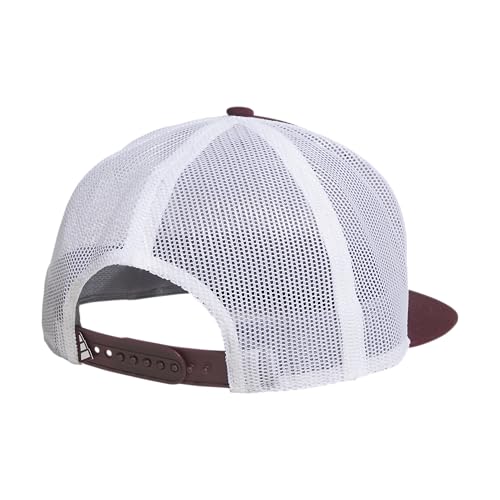 adidas Men's Trucker Hat - color: Maroon/White