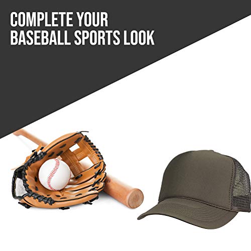 2 Packs Baseball Caps Blank Trucker Hats Summer Mesh Cap (2 FOR Price of 1) - color: Brown