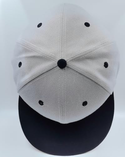Back Closure Big Size Baseball Cap Hiphop Flat Peak Plain Sport Hats Oversize Large Men Fitted Caps - color: Black Gray