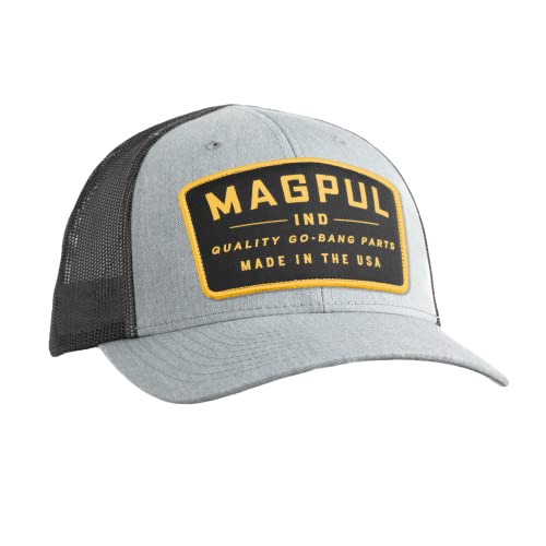 Magpul Trucker Hat Snap Back Baseball Cap, One Size Fits Most - color: Go Bang Heather Gray