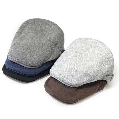 Men's Cotton Newsboy Hats Flat Ivy Gatsby Cap Irish Cabbie Ivy Driving Hunting Hat - color: Coffee