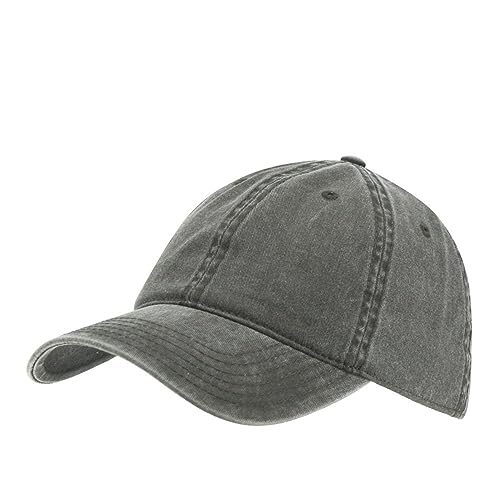 Plain Washed Cotton Adjustable 6 Panel Dad Hat Baseball Cap - color: Dark Olive Green