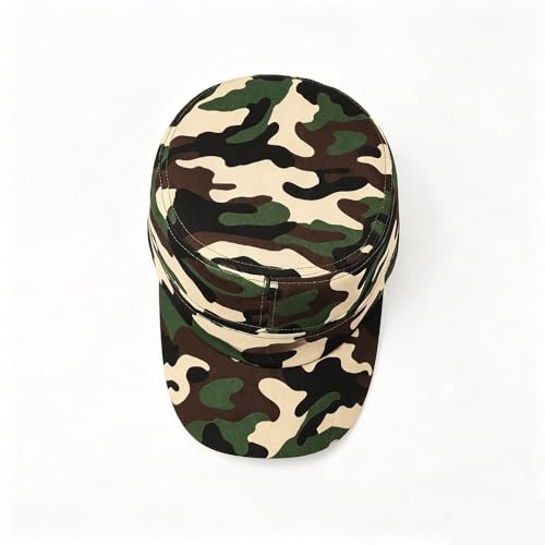 Army Hat Boys,Fatigue Camo Soldier Cap,Military Party Birthday Helmet - color: 12pcs Camouflage