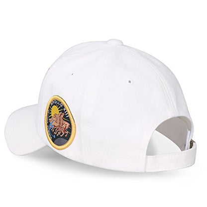 ililily NASA Meatball Logo Embroidery Baseball Cap Apollo 1 Patch Trucker Hat - color: White - Apollo 13, size: Medium