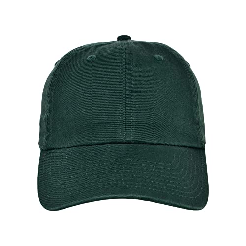 Lids Blank Baseline Dad Adjustable Strapback Hat - color: Dark Green