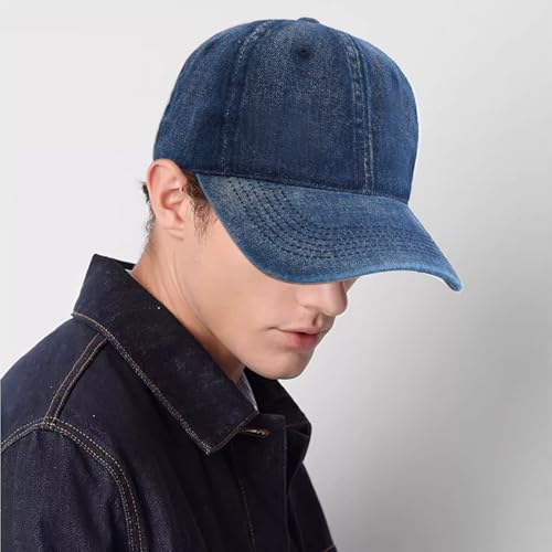 Baseball Cap for Women Men Classic Strapback Hats Adjustable Sun Hat - color: Navy