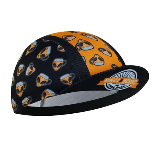 Cycling Cap for Man and Woman Cycling Hat Under Helmet-Polyester Breathable Sweat Absorbent - color: Bee-6