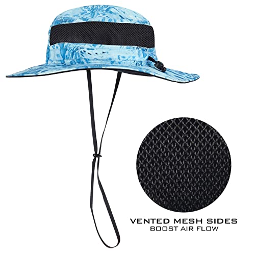 KastKing Sol Armis UPF 50 Boonie Hat for Sun Protection,Men Women - color: Sky Blue