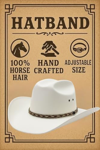 Gamboa Horsehair Hat Band for Cowboy Hats - color: Red and Gray