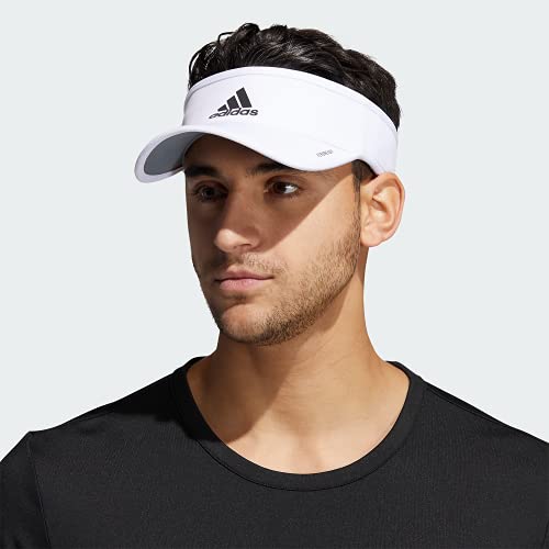 adidas Men's Superlite Visor - color: White/Black Reflective/2