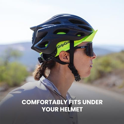 GripGrab Summer Cycling Cap - UV Protection Under-Helmet Bicycle Visor Hat - color: Yellow Hi-vis, size: Small-Medium