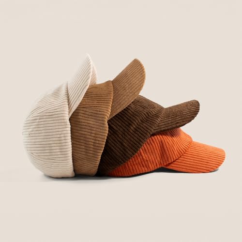 CHOK.LIDS Corduroy Baseball Cap Dad Hat Adjustable Polo Style Curved Brim - color: Camel