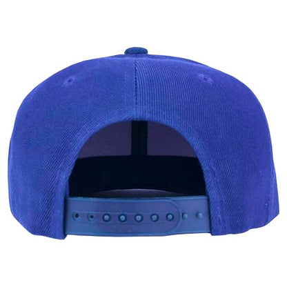Gelante Plain Blank Flat Brim Adjustable Snapback Baseball Caps LOT 6 Pack - color: Royal