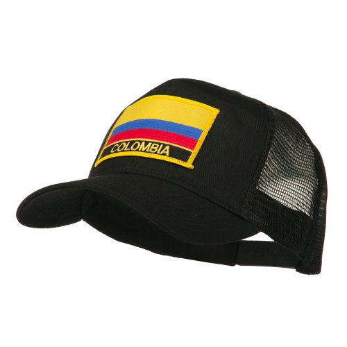 e4Hats.com South America Flag Letter Patched Mesh Cap - color: Colombia