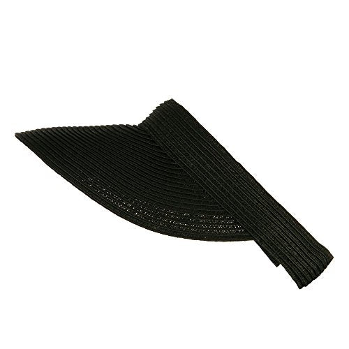 UPF 50+ Paper Braid Clip On Visor - color: Black