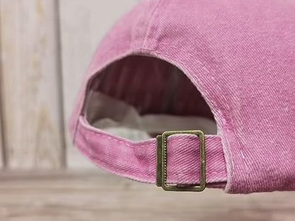 Embroidered Baseball Caps for Men and Women - color: Bad Hair Day (Washed Pink)