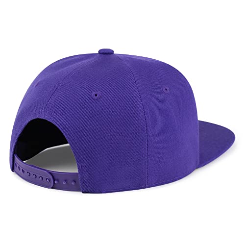 Smoking Monkey Hip-Hop Snapback Hat Embroidered Baseball Cap Wild Animal Funny - color: 05. Purple