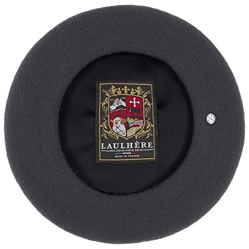 Laulhere Heritage Classiques Authentique Traditional French Wool Beret - color: Dark Gray