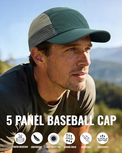 CLAPE Baseball Cap Quick Dry 5 Panel Trucker Hat Unstructured Dad Hat Sports Running Cap Low Profile Golf Hat Fitted Cap - color: Wbbc9-black
