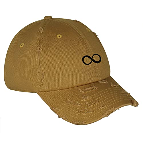 JPAK Infiniti Vintage Dad Hat Frayed Embroidered Cap Symbol Loop - color: Luxor Gold