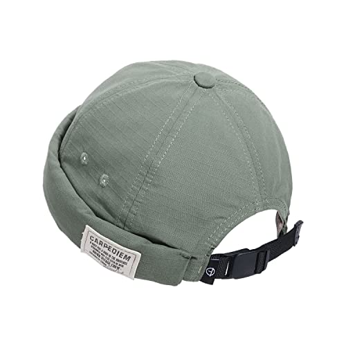 Croogo Hats for Men - Brimless Cap, Retro Strapback, Adjustable Landlord Skullcap - color: Gd43-green