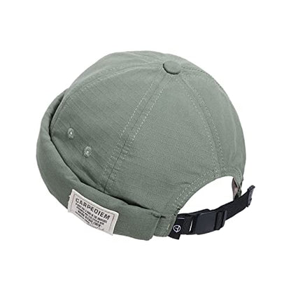 Croogo Hats for Men - Brimless Cap, Retro Strapback, Adjustable Landlord Skullcap - color: Gd43-green