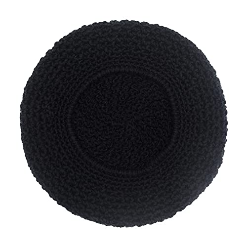 ZLYC Women French Beret Hat Winter Knitted Stretchable Beret Artist Cap - color: Solid Black