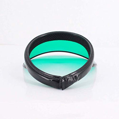 Surkat Women Sun Visors Hologram Wide Brim Thicker Sweatband UV Protective Sportswear Visors Sunhat - color: Green