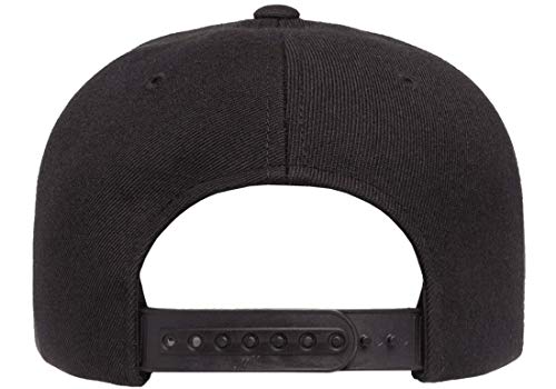 Mrlahat 6089 Yupoong Yp by Flexfit 6-Panel Structured Flat Visor Classic Snapback Cap with Black Bandana - color: Black / Camo