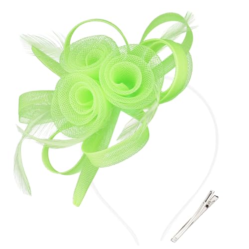 Fascinators Hats for Women Fascinator Headband Tea Party Derby Hats - color: Green