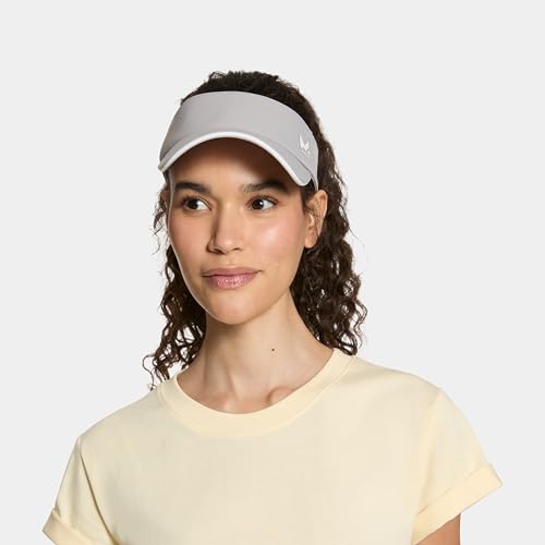 MISSION Structured Cooling Visor - Unisex Cap for Tennis, Golf & Running - Lightweight & Durable - color: Alloy