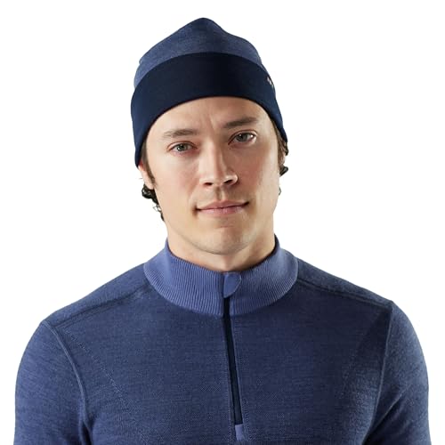 SmartWool Unisex Adult Thermal Merino Reversible Cuffed Beanie - color: Nightfall Blue-deep Navy