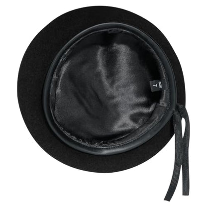 Rothco Wool Monty Beret - Elevate Your Style - Classic Uniform Ready Cap - color: Black, size: Medium