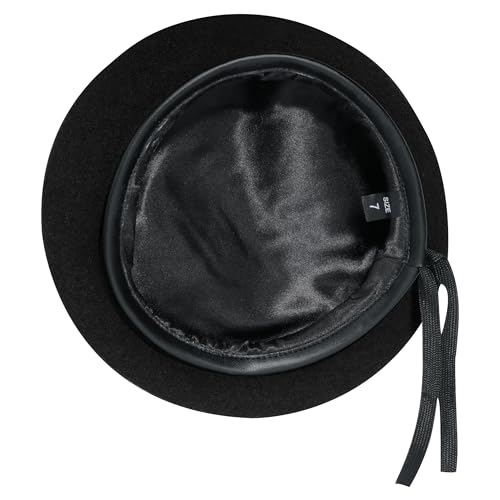 Rothco Wool Monty Beret - Elevate Your Style - Classic Uniform Ready Cap - color: Black, size: Medium