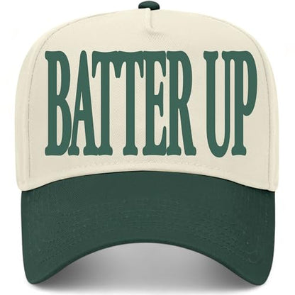 BROTHER TRUCKERS Batter Up Hat - color: Green/Natural
