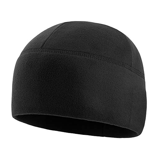 M-Tac Fleece Watch Cap - Army Military Tactical Beanie Hat Winter Skull Cap - color: Black, size: Medium
