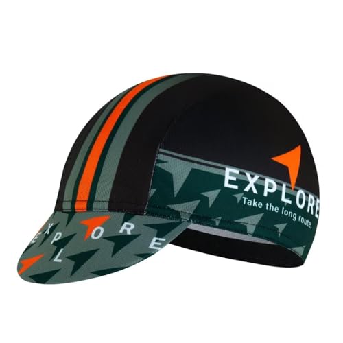 Cycling Cap for Man and Woman Cycling Hat Under Helmet-Polyester Breathable Sweat Absorbent - color: Bplan-22