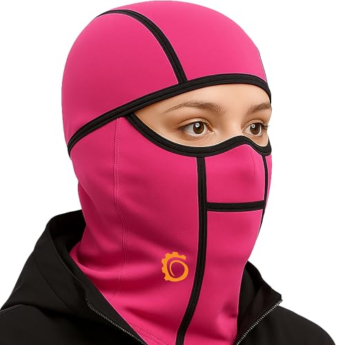 GearTOP Balaclava Ski Mask for Men and Women, Winter Motorcycle Face Mask - color: Pink
