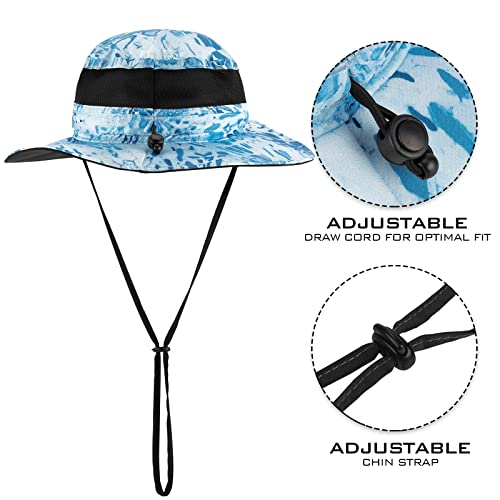 KastKing Sol Armis UPF 50 Boonie Hat for Sun Protection,Men Women - color: Sky Blue
