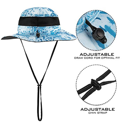 KastKing Sol Armis UPF 50 Boonie Hat for Sun Protection,Men Women - color: Sky Blue