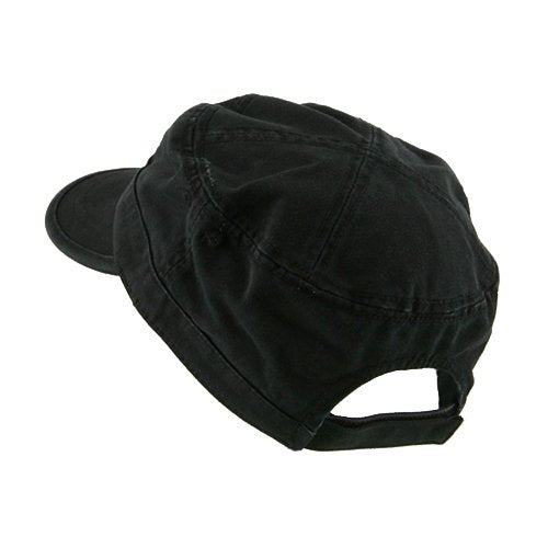 e4Hats.com Enzyme Regular Solid Army Caps - color: Black