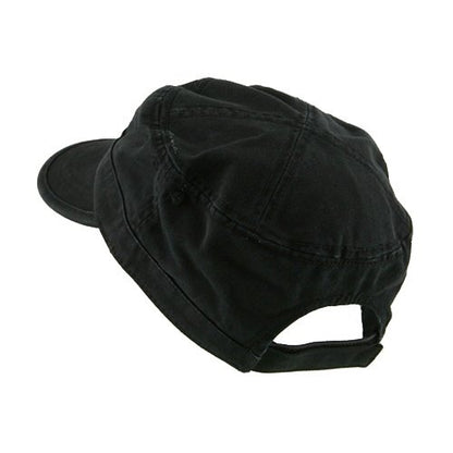 e4Hats.com Enzyme Regular Solid Army Caps - color: Black