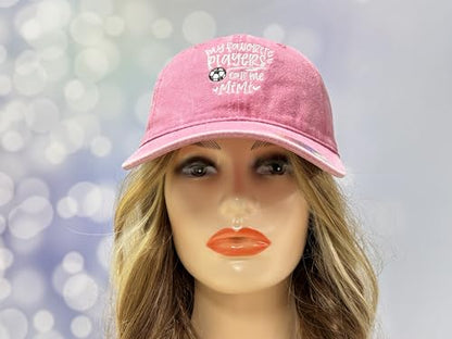 Adjustable Embroidery Hat for Men Women, Gift Baseball Cap for Adult - color: Soccer Mimi (Washed Pink)