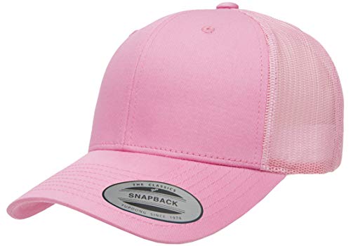 Yupoong Yp Classics Retro Trucker Cap - color: Pink, size: One Size, style: Single