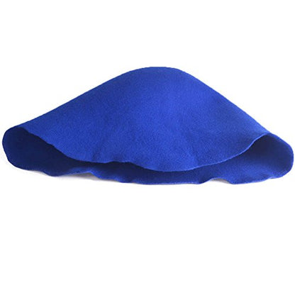 Wool Felt Cone Cloche Hood Millinery Hats Fascinators Block Base Body B107 - color: #8 Royal Blue