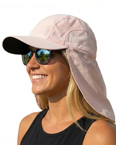 Mens Sun Hat with Breathable Mesh Sun Hats for Men Fishing Hat - color: Pink