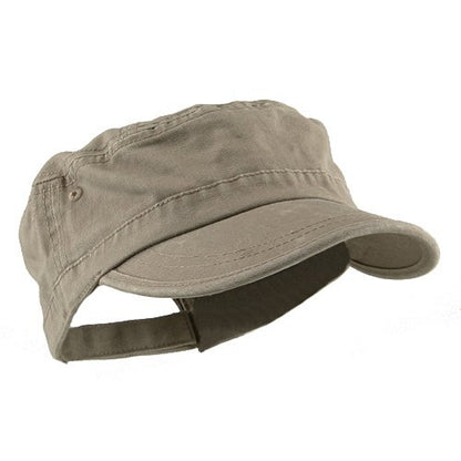 e4Hats.com Enzyme Regular Solid Army Caps - color: Beige