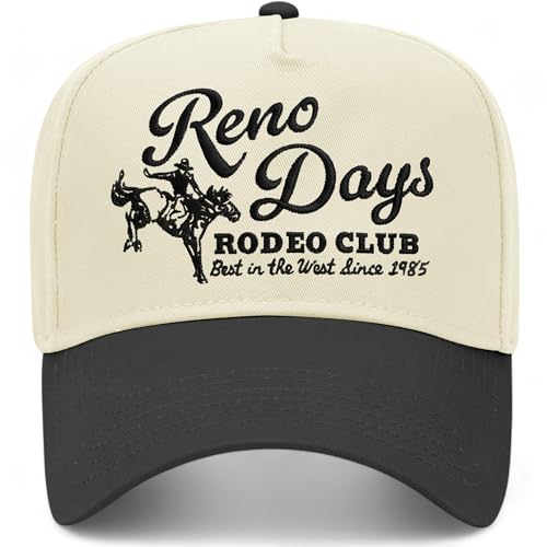 Reno Days in Nevada Hat | World-Class Vintage Trucker Hat for Men & Women - color: Black/Natural