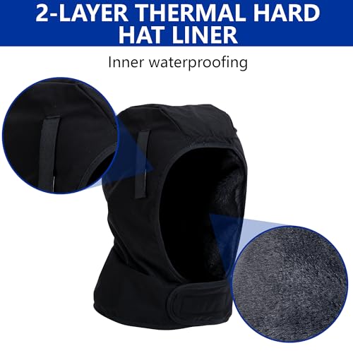 1/2 Pcs Winter Hard Hat Liner, Hardhat Lining Cold Protection - color: 2 Pcs